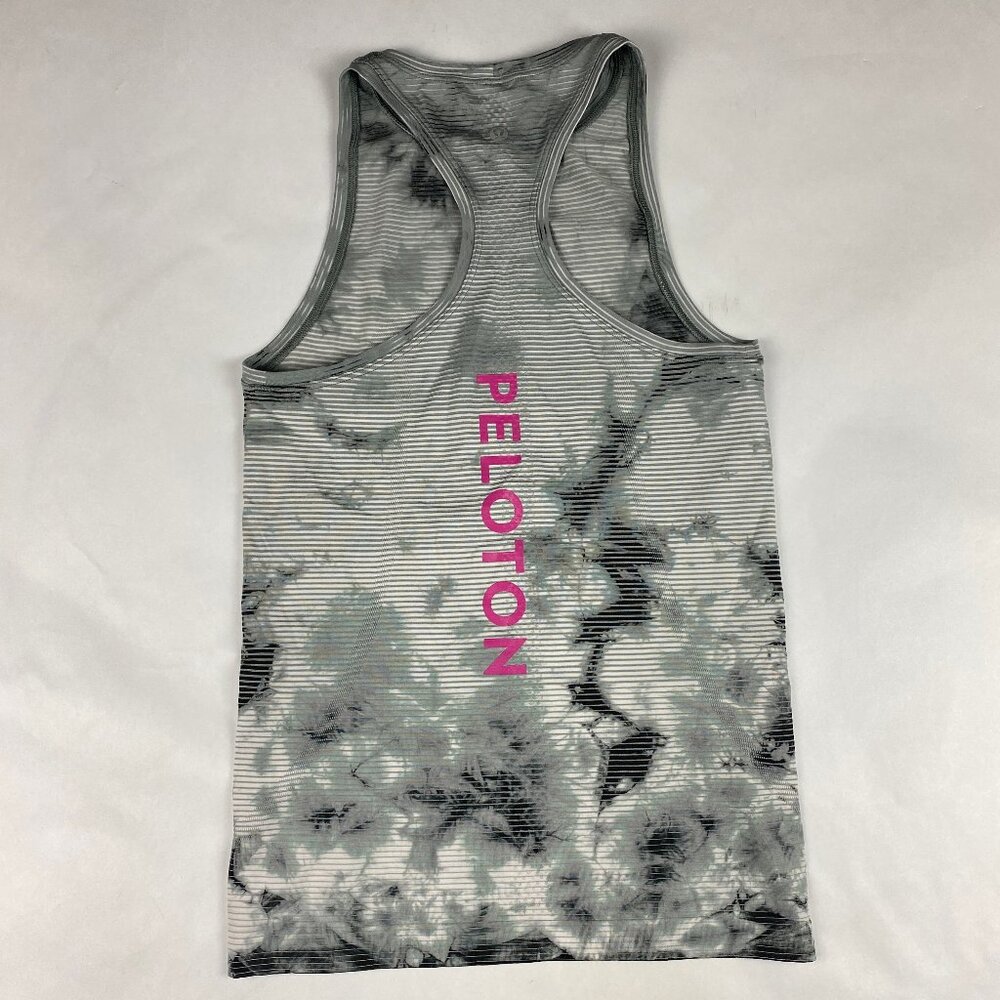 Lululemon x Peloton Swiftly Tank Women's Size 4 - Gray Tie Dye